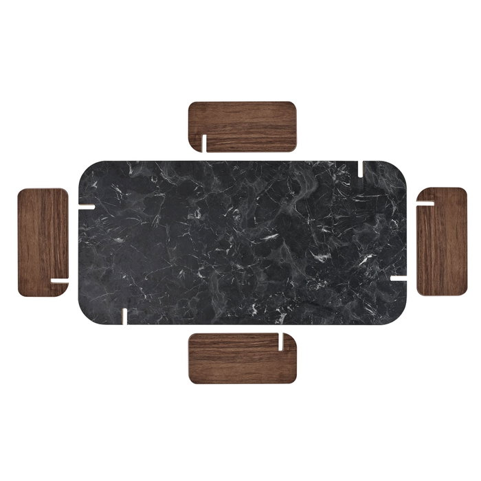 Nordure Mesa de Café Lotus y Venezia Walnut